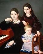 unknow artist The Children of Comte Louis Amedie de Barjerac oil painting reproduction